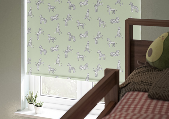 Zebra, Sage Green - Roller Blind - Image 5